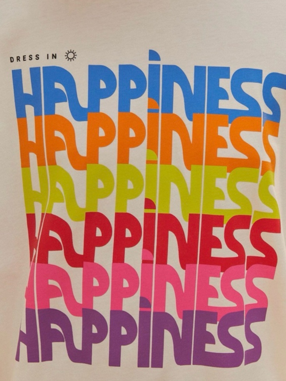 NWOT FARM Rio Off White Dress in Happiness Relaxed Tee Shirt - Picture 3 of 11